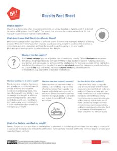 Obesity Fact Sheet - Obesity Canada