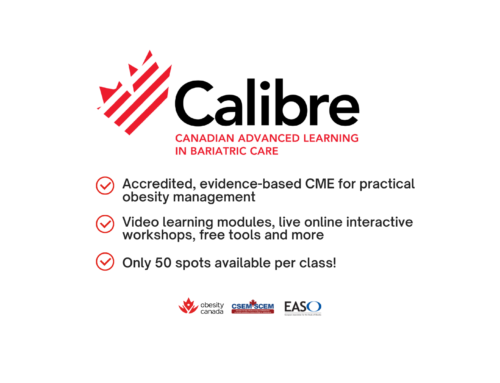Obesity Canada Launches Calibre: Accredited Online Obesity CME
